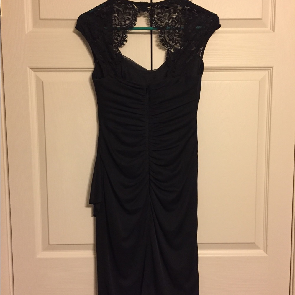 XScape Black dress. Size 2 - Picture 3 of 8